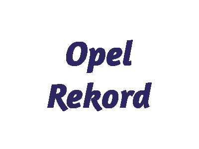 Opel Rekord Modellautos