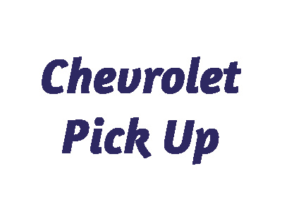 Chevrolet Pick Up Modellautos