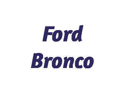Ford Bronco Modellautos
