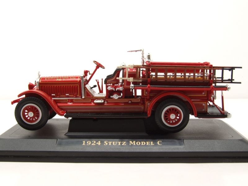 Stutz Model C 1924 Feuerwehr rot Modellauto 1:43 Lucky Die Cast