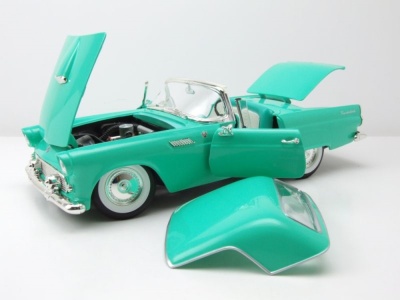 Ford Thunderbird Convertible 1955 türkis Modellauto 1:18 Lucky Die Cast