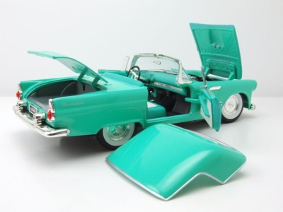 Ford Thunderbird Convertible 1955 türkis Modellauto 1:18 Lucky Die Cast