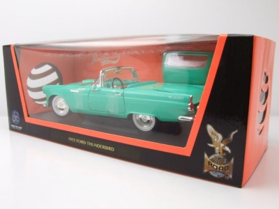 Ford Thunderbird Convertible 1955 türkis Modellauto 1:18 Lucky Die Cast