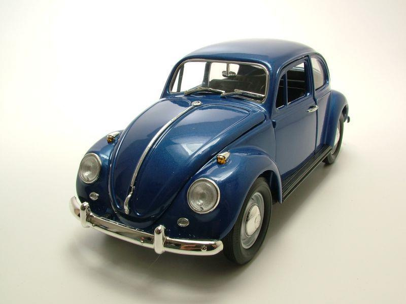 VW Käfer 1967 dunkelblau metallic Modellauto 1:18 Lucky Die Cast