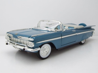 Chevrolet Impala Convertible 1959 blau metallic Modellauto 1:18 Lucky Die Cast