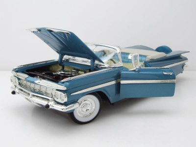 Chevrolet Impala Convertible 1959 blau metallic Modellauto 1:18 Lucky Die Cast
