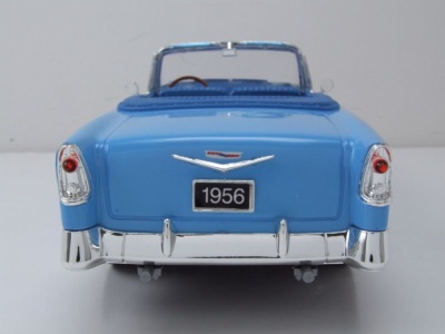 Chevrolet Bel Air Convertible 1956 blau metallic hellblau Modellauto 1:18 Lucky Die Cast