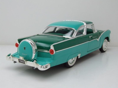 Ford Crown Victoria 1955 türkis dunkelgrün Modellauto 1:18 Lucky Die Cast