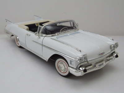 Cadillac Eldorado Biarritz Convertible 1958 weiß Modellauto 1:18 Lucky Die Cast