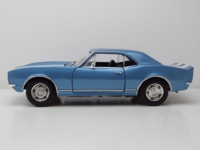 Chevrolet Camaro Z/28 1967 blau metallic weiß Modellauto 1:18 Lucky Die Cast