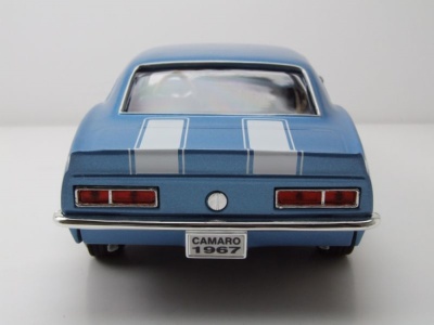 Chevrolet Camaro Z/28 1967 blau metallic weiß Modellauto 1:18 Lucky Die Cast