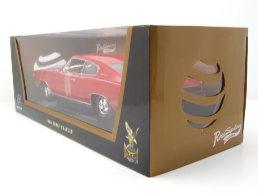 Modellauto Dodge Charger 1966 rot 1:18 Lucky Die Cast bei