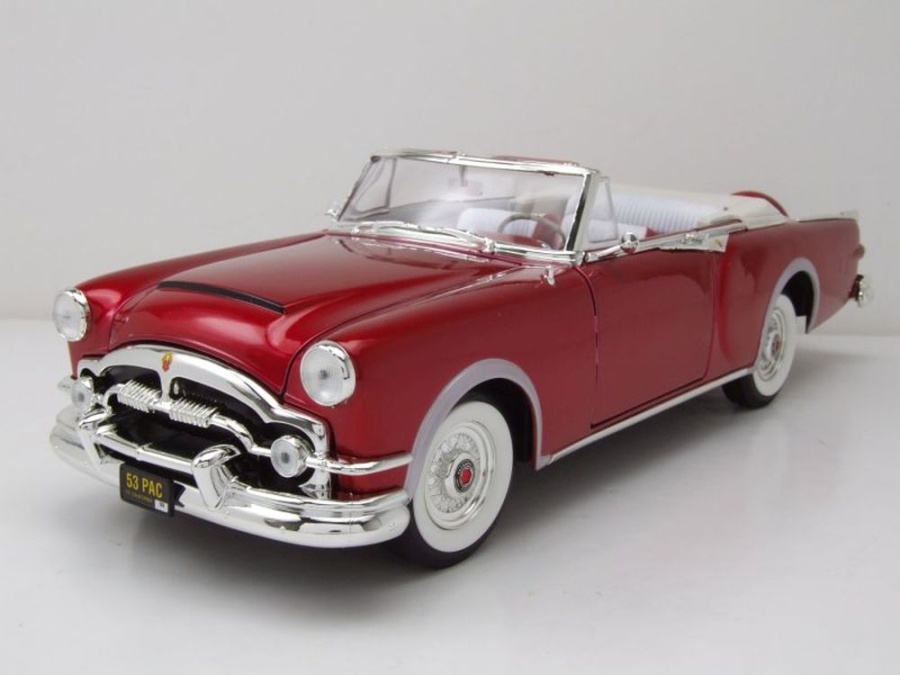 Packard Caribbean Convertible 1953 rot metallic Modellauto 1:18 Lucky Die Cast
