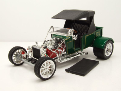 Ford T-Bucket Hot Rod 1923 grün mit Dach Modellauto 1:18 Lucky Die Cast