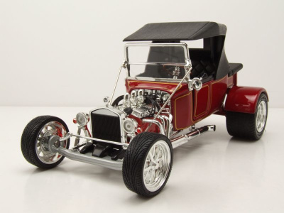 Ford T-Bucket Hot Rod 1923 rot mit Dach Modellauto 1:18...