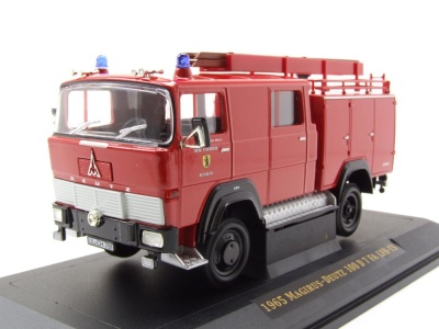 Magirus Deutz 100 D7 FA LF8-TS Feuerwehr 1965 rot Modellauto 1:43 Lucky Die Cast