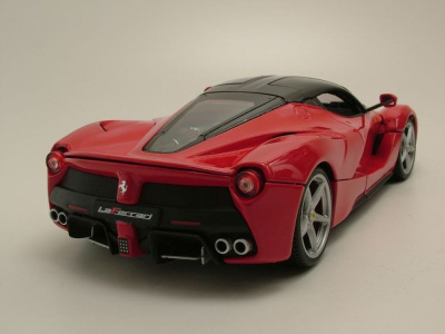Ferrari LaFerrari 2014 rot schwarz Modellauto 1:18 Bburago Deluxe Signature Serie