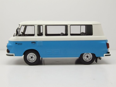 Barkas B 1000 1965 blau weiß Modellauto 1:18 MCG