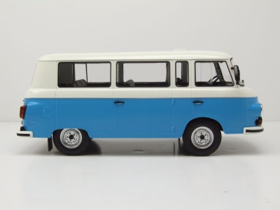Barkas B 1000 1965 blau weiß Modellauto 1:18 MCG