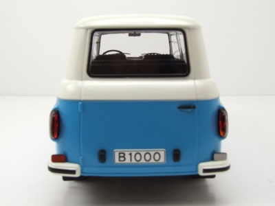 Barkas B 1000 1965 blau weiß Modellauto 1:18 MCG