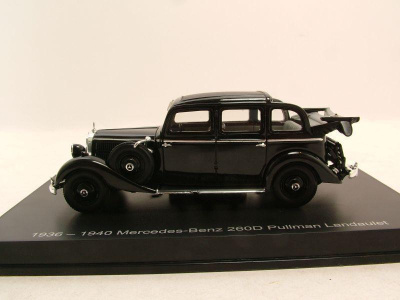 Mercedes 260D Pullman Landaulet 1936 - 1940 schwarz Modellauto 1:43 Esval Models