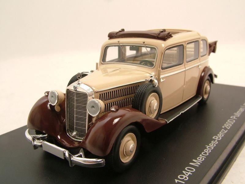 Mercedes 260D Pullman Landaulet 1936 - 1940 beige/braun Modellauto 1:43 Esval Models