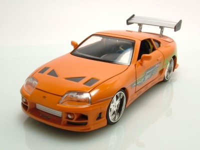 Toyota Supra 1995 orange Brian Fast & Furious...