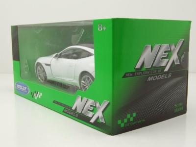 Jaguar F-Type Coupe 2014 weiß Modellauto 1:24 Welly