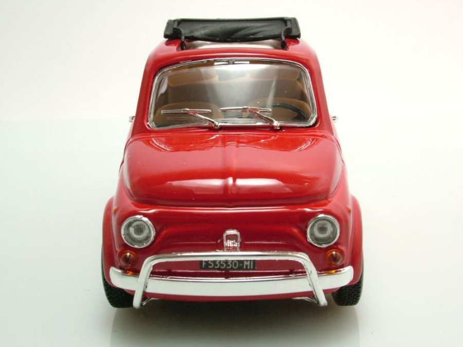Fiat 500 L 1968 rot Modellauto 1:24 Burago