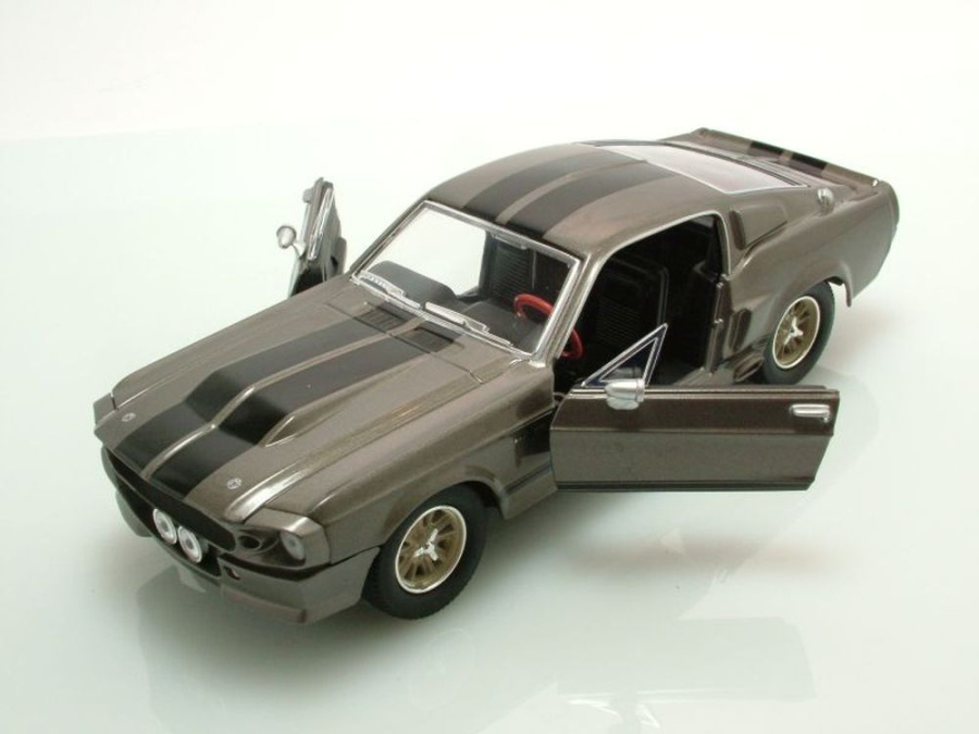 Ford Shelby Mustang GT 500 1967 grau metallic Eleanor Modellauto 1:24 Greenlight Collectibles