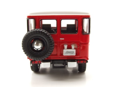Toyota FJ40 Land Cruiser 1974 rot weiß Modellauto 1:24 Motormax