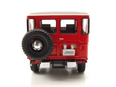 Toyota FJ40 Land Cruiser 1974 rot/weiß Modellauto 1:24 Motormax