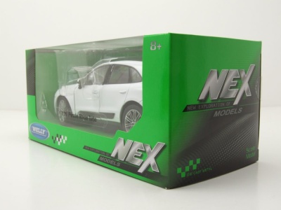 Porsche Macan Turbo 2014 weiß Modellauto 1:24 Welly