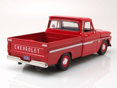 Chevrolet C-10 Fleetside Pick Up 1966 rot Modellauto 1:24...