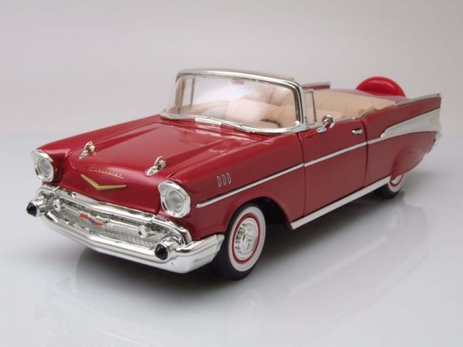 1957 Chevrolet Bel Air Red Convertible Road Legends 92108 1:18 Model Car 1957 Chevrolet Bel Air Red Convertible Road Legends 92108 1:18 Model Car