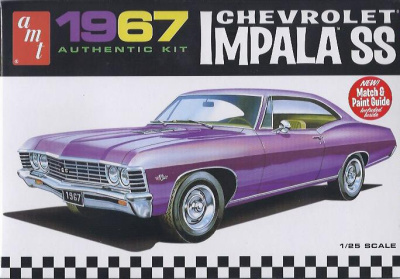 Chevrolet Impala SS 1967 Kunststoffbausatz Modellauto...