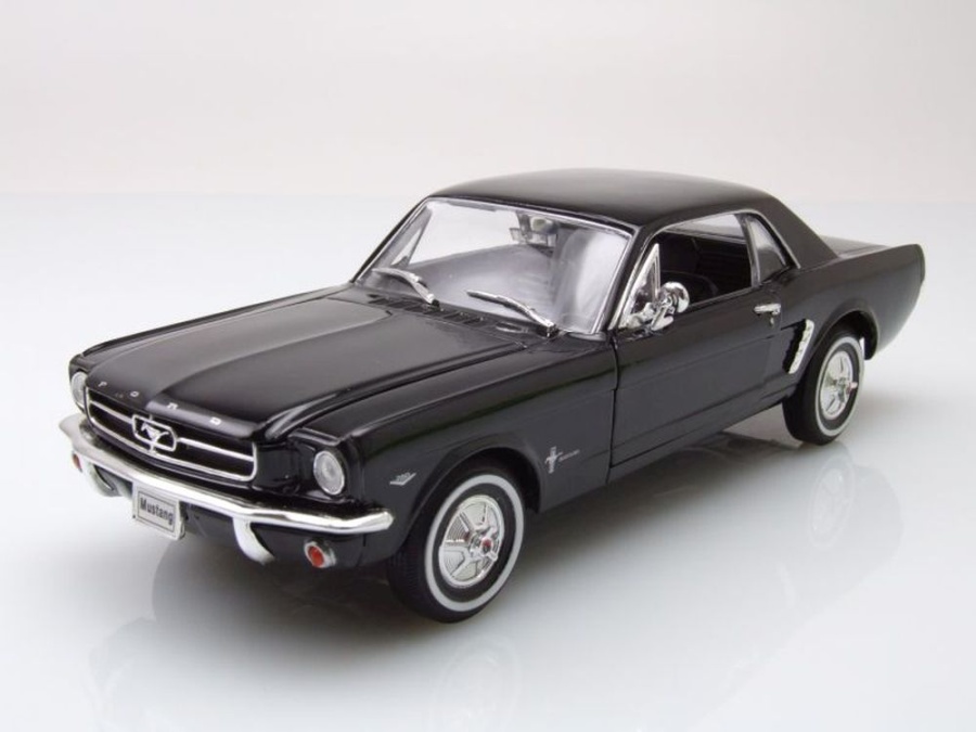 Ford Mustang Coupe 1964 1/2 schwarz Modellauto 1:24 Welly