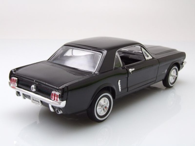 Ford Mustang Coupe 1964 1/2 schwarz Modellauto 1:24 Welly