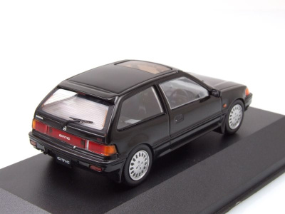 Honda Civic 1987 schwarz Modellauto 1:43 Triple9