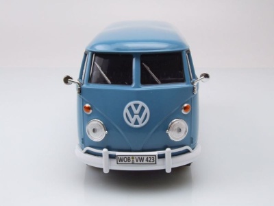 VW T1 Bus Kastenwagen blau Modellauto 1:24 Motormax