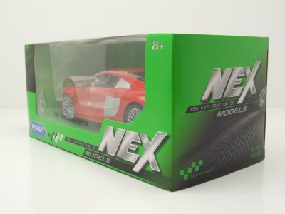 Audi R8 V10 2016 rot Modellauto 1:24 Welly