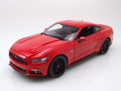 Ford Mustang GT 2015 rot Modellauto 1:24 Welly