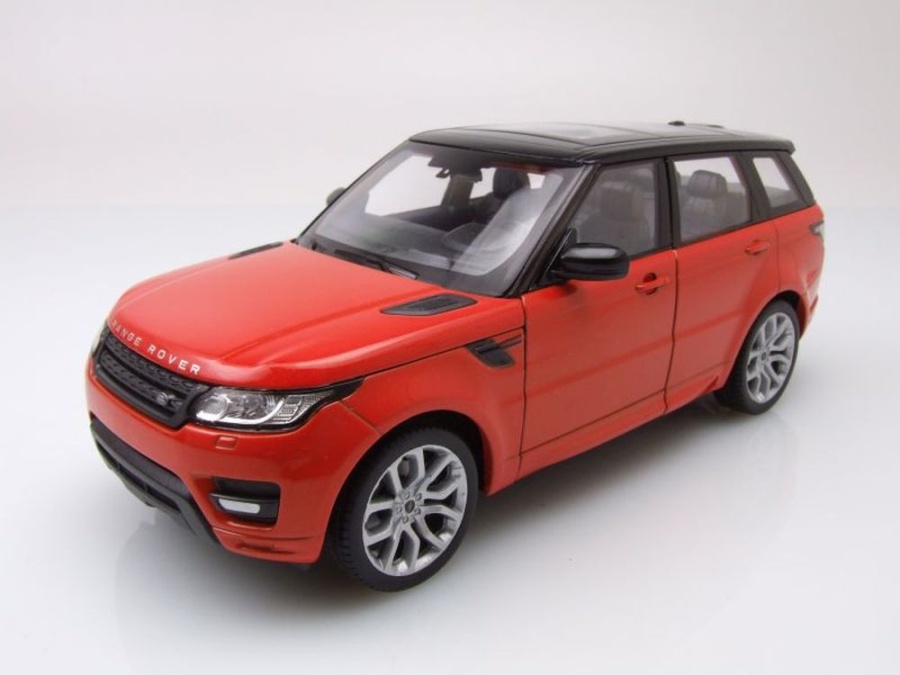 Land Rover Range Rover Sport 2015 orange schwarz Modellauto 1:24 Welly