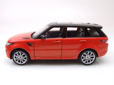 Land Rover Range Rover Sport 2015 orange schwarz Modellauto 1:24 Welly