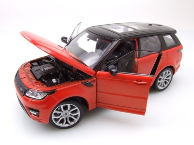 Land Rover Range Rover Sport 2015 orange schwarz Modellauto 1:24 Welly