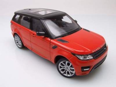 Land Rover Range Rover Sport 2015 orange schwarz Modellauto 1:24 Welly