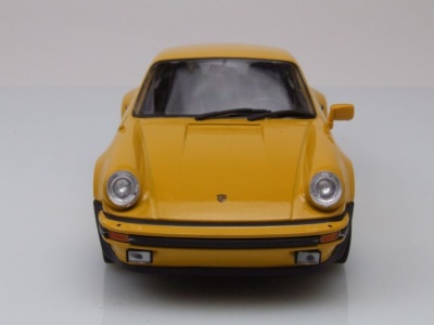 Porsche 911 (930) Turbo 3.0 1974 gelb Modellauto 1:24 Welly