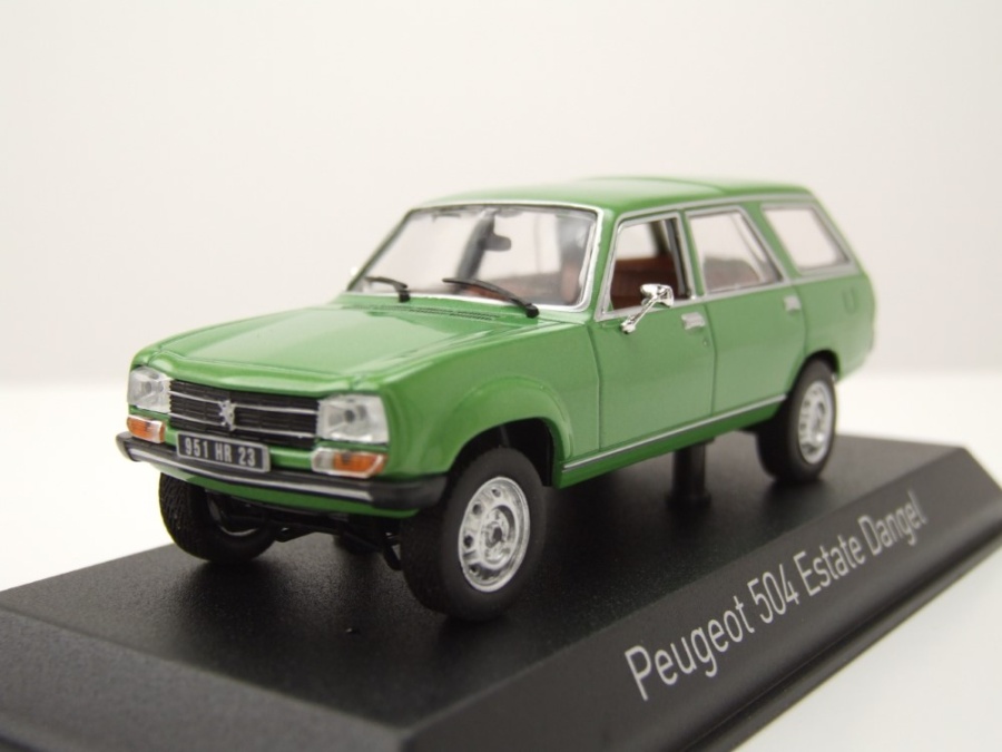Peugeot 504 Break Dangel Kombi 1980 grün metallic Modellauto 1:43 Norev