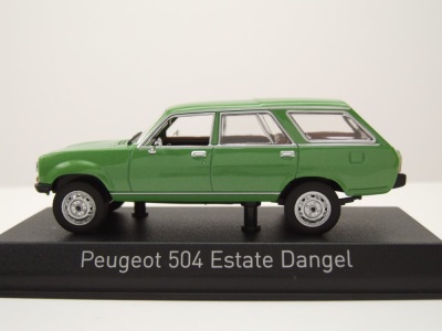 Peugeot 504 Break Dangel Kombi 1980 grün metallic Modellauto 1:43 Norev