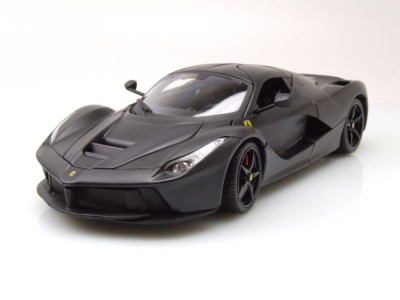 Ferrari LaFerrari 2014 matt schwarz Modellauto 1:18 Bburago